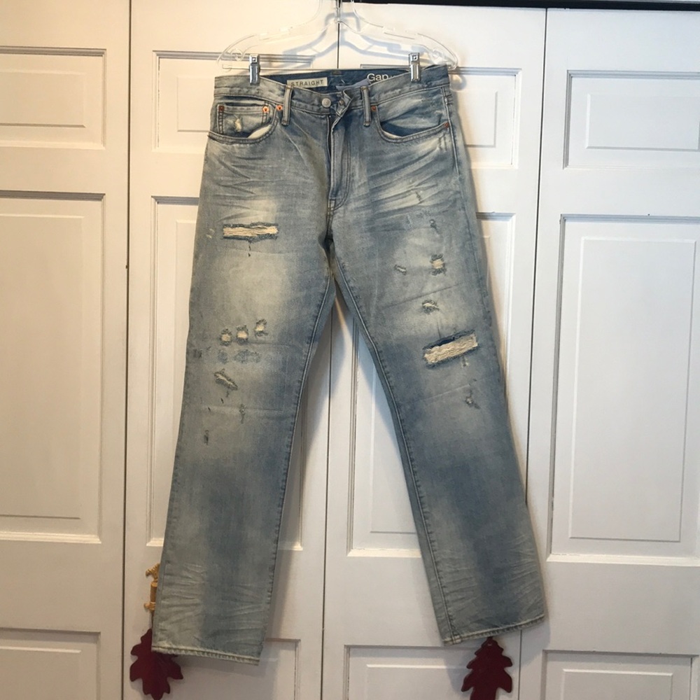 🇺🇸 GAP 1969 Straight Distressed Jeans 🇺🇸